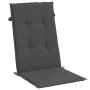 High back chair cushions 2 pcs anthracite gray melange fabric by vidaXL, Cushions for chairs and sofas - Ref: Foro24-4002409,...
