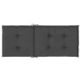 High back chair cushions 2 pcs anthracite gray melange fabric by vidaXL, Cushions for chairs and sofas - Ref: Foro24-4002409,...