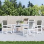 Niedriglehner-Stuhlkissen, 4 Einheiten, dunkelgrauer Melange-Stoff von vidaXL, Kissen für Stühle und Sofas - Ref: Foro24-4002...