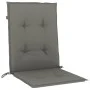 Niedriglehner-Stuhlkissen, 4 Einheiten, dunkelgrauer Melange-Stoff von vidaXL, Kissen für Stühle und Sofas - Ref: Foro24-4002...