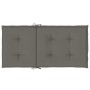Low back chair cushions 4 units dark gray melange fabric by vidaXL, Cushions for chairs and sofas - Ref: Foro24-4002449, Pric...