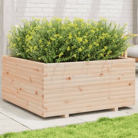 Jardinera madera maciza de pino 100x100x49,5 cm de vidaXL, Maceteros y jardineras - Ref: Foro24-3282539, Precio: 224,81 €, De...