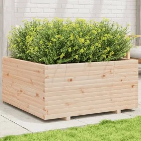 Jardinera madera maciza de pino 100x100x49,5 cm by vidaXL, Pots and planters - Ref: Foro24-3282539, Price: 221,99 €, Discount: %