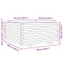 Massive Holzblumenkasten aus Kiefer 100x100x49,5 cm von vidaXL, Töpfe und Pflanzgefäße - Ref: Foro24-3282539, Preis: 224,81 €...