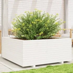 Jardinera madera maciza de pino blanco 110x110x49,5 cm by vidaXL, Pots and planters - Ref: Foro24-3282545, Price: 293,35 €, D...