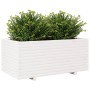 Jardinera madera maciza de pino blanco 110x60x49,5 cm de vidaXL, Maceteros y jardineras - Ref: Foro24-3282570, Precio: 225,91...