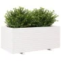 Solid white pine wood planter 110x60x49.5 cm by vidaXL, Pots and planters - Ref: Foro24-3282570, Price: 226,10 €, Discount: %