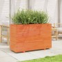 Solid wax brown pine wood planter 110x40x72 cm by vidaXL, Pots and planters - Ref: Foro24-3282641, Price: 277,22 €, Discount: %
