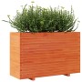 Solid wax brown pine wood planter 110x40x72 cm by vidaXL, Pots and planters - Ref: Foro24-3282641, Price: 277,22 €, Discount: %