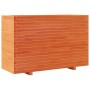 Solid wax brown pine wood planter 110x40x72 cm by vidaXL, Pots and planters - Ref: Foro24-3282641, Price: 277,22 €, Discount: %