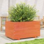 Jardinera madera maciza de pino marrón cera 90x60x49,5 cm by vidaXL, Pots and planters - Ref: Foro24-3282566, Price: 202,87 €...