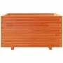 Jardinera madera maciza de pino marrón cera 90x60x49,5 cm by vidaXL, Pots and planters - Ref: Foro24-3282566, Price: 200,32 €...