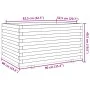 Jardinera madera maciza de pino marrón cera 90x60x49,5 cm by vidaXL, Pots and planters - Ref: Foro24-3282566, Price: 200,32 €...