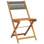 Set de comedor jardín 5 pzas polipropileno madera maciza gris by vidaXL, Garden sets - Ref: Foro24-3281770, Price: 276,90 €, ...