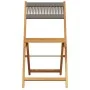 Set de comedor jardín 5 pzas polipropileno madera maciza gris de vidaXL, Conjuntos de jardín - Ref: Foro24-3281770, Precio: 2...