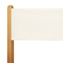 Set de comedor de jardín 5 pzas tela madera maciza blanco crema by vidaXL, Garden sets - Ref: Foro24-3281772, Price: 252,42 €...