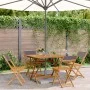 Set de comedor de jardín 5 pzas tela madera maciza antracita by vidaXL, Garden sets - Ref: Foro24-3281785, Price: 253,76 €, D...