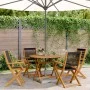 Set de comedor jardín 5 pzas polipropileno madera maciza negro by vidaXL, Garden sets - Ref: Foro24-3281817, Price: 359,49 €,...