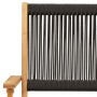 Set de comedor jardín 5 pzas polipropileno madera maciza negro by vidaXL, Garden sets - Ref: Foro24-3281817, Price: 387,97 €,...