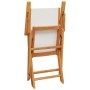Garten-Essgruppe, 5-teilig, Stoff Massivholz in Creme-Weiß. von vidaXL, Gartensets - Ref: Foro24-3281820, Preis: 334,77 €, Ra...