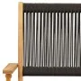 Set de comedor jardín 5 pzas polipropileno madera maciza negro de vidaXL, Conjuntos de jardín - Ref: Foro24-3281829, Precio: ...