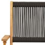 Set de comedor jardín 5 pzas polipropileno madera maciza negro von vidaXL, Gartensets - Ref: Foro24-3281829, Preis: 400,59 €,...