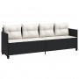 Set de muebles de jardín 5 pzas y cojines ratán sintético negro by vidaXL, Garden sets - Ref: Foro24-3261521, Price: 335,21 €...