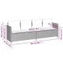 Set de muebles de jardín 5 pzas y cojines ratán sintético negro by vidaXL, Garden sets - Ref: Foro24-3261521, Price: 351,81 €...