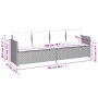 Set de muebles de jardín 5 pzas y cojines ratán sintético negro by vidaXL, Garden sets - Ref: Foro24-3261521, Price: 335,21 €...