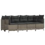 Juego de sofás jardín con cojines 5 pzas ratán sintético gris by vidaXL, Garden sets - Ref: Foro24-3261523, Price: 369,81 €, ...