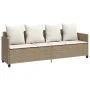 Juego de sofás jardín con cojines 5 pzas ratán sintético beige by vidaXL, Garden sets - Ref: Foro24-3261549, Price: 402,59 €,...