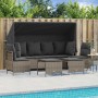 Set de sofás jardín y cojines 5 pzas ratán sintético gris claro by vidaXL, Garden sets - Ref: Foro24-3261556, Price: 445,01 €...