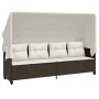 Set comedor de jardín 5 piezas y cojines ratán sintético marrón by vidaXL, Garden sets - Ref: Foro24-3261528, Price: 416,42 €...