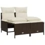 Set comedor de jardín 5 piezas y cojines ratán sintético marrón by vidaXL, Garden sets - Ref: Foro24-3261528, Price: 407,67 €...