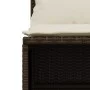 Set comedor de jardín 5 piezas y cojines ratán sintético marrón by vidaXL, Garden sets - Ref: Foro24-3261528, Price: 407,67 €...