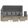 Juego de sofás jardín con cojines 5 pzas ratán sintético beige by vidaXL, Garden sets - Ref: Foro24-3261554, Price: 445,01 €,...