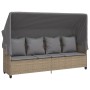 Juego de sofás jardín con cojines 5 pzas ratán sintético beige by vidaXL, Garden sets - Ref: Foro24-3261554, Price: 445,01 €,...
