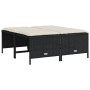 Set de muebles de jardín 5 pzas y cojines ratán sintético negro by vidaXL, Garden sets - Ref: Foro24-3261563, Price: 369,47 €...