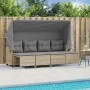 Juego de sofás jardín con cojines 5 pzas ratán sintético beige by vidaXL, Garden sets - Ref: Foro24-3261542, Price: 358,64 €,...