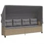 Juego de sofás jardín con cojines 5 pzas ratán sintético beige by vidaXL, Garden sets - Ref: Foro24-3261542, Price: 358,64 €,...