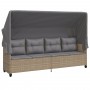 Juego de sofás jardín con cojines 5 pzas ratán sintético beige by vidaXL, Garden sets - Ref: Foro24-3261542, Price: 362,95 €,...