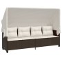 Set comedor de jardín 5 piezas y cojines ratán sintético marrón by vidaXL, Garden sets - Ref: Foro24-3261540, Price: 371,52 €...