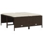 Set comedor de jardín 5 piezas y cojines ratán sintético marrón by vidaXL, Garden sets - Ref: Foro24-3261540, Price: 371,52 €...