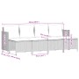 Juego de sofás jardín con cojines 5 pzas ratán sintético gris by vidaXL, Garden sets - Ref: Foro24-3261535, Price: 321,67 €, ...