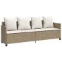 Juego de sofás jardín con cojines 5 pzas ratán sintético beige by vidaXL, Garden sets - Ref: Foro24-3261561, Price: 345,32 €,...