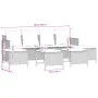 Juego de sofás jardín con cojines 5 pzas ratán sintético beige by vidaXL, Garden sets - Ref: Foro24-3261561, Price: 345,32 €,...
