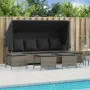 Set de sofás jardín y cojines 5 pzas ratán sintético gris claro by vidaXL, Garden sets - Ref: Foro24-3261568, Price: 381,23 €...