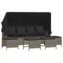 Set de sofás jardín y cojines 5 pzas ratán sintético gris claro by vidaXL, Garden sets - Ref: Foro24-3261568, Price: 381,23 €...