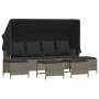 Set de sofás jardín y cojines 5 pzas ratán sintético gris claro by vidaXL, Garden sets - Ref: Foro24-3261568, Price: 387,44 €...