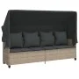 Set de sofás jardín y cojines 5 pzas ratán sintético gris claro by vidaXL, Garden sets - Ref: Foro24-3261568, Price: 381,23 €...